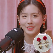 Load image into Gallery viewer, Darling Rose Earrings (G-idle Miyeon, Woo!ah! Nana, STAYC J Earrings)