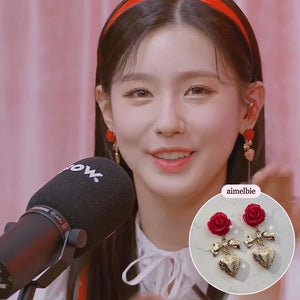 Darling Rose Earrings (G-idle Miyeon, Woo!ah! Nana, STAYC J Earrings)