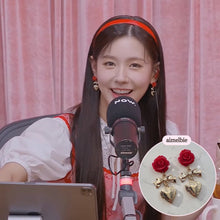 Load image into Gallery viewer, Darling Rose Earrings (G-idle Miyeon, Woo!ah! Nana, STAYC J Earrings)