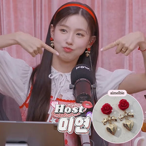 Darling Rose Earrings (G-idle Miyeon, Woo!ah! Nana, STAYC J Earrings)