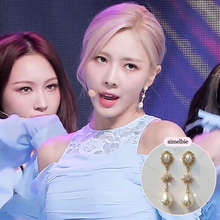 Load image into Gallery viewer, Minerva Earrings - Gold version (IVE Wonyoung, IVE Yujin, fromis_9 Nakyung, Bravegirls Yujeong Earrings)