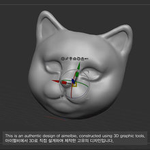 Load image into Gallery viewer, Melbie The Cat Series - Cat Face Earrings (Gold)