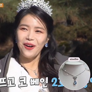 Dreamy Butterfly Semi-Choker Necklace - Light Blue (Oh My Girl Arin, Mamamoo Solar, STAYC Sieun, J Necklace)