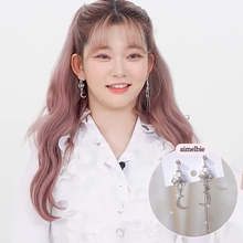Load image into Gallery viewer, Art Nouveau Moon Earrings (Billlie Tsuki, Park Eunbin, Apink Eunji Earrings)