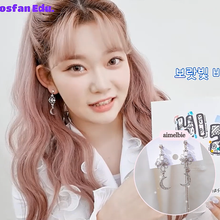 Load image into Gallery viewer, Art Nouveau Moon Earrings (Billlie Tsuki, Park Eunbin, Apink Eunji Earrings)