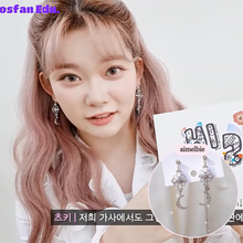 Load image into Gallery viewer, Art Nouveau Moon Earrings (Billlie Tsuki, Park Eunbin, Apink Eunji Earrings)