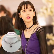 Load image into Gallery viewer, [Aespa Karina, VIVIZ Eunha, Penthouse Han Jihyun, Nevertheless Yanghyeji choker] Heart Lock Choker