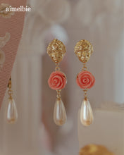 Load image into Gallery viewer, Aphrodite Series - The Rose Garden Earrings (Pink ver.)
