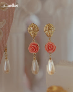 Aphrodite Series - The Rose Garden Earrings (Pink ver.)