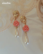 Load image into Gallery viewer, Aphrodite Series - The Rose Garden Earrings (Pink ver.)