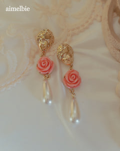 Aphrodite Series - The Rose Garden Earrings (Pink ver.)