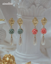 Load image into Gallery viewer, Aphrodite Series - The Rose Garden Earrings (Pink ver.)