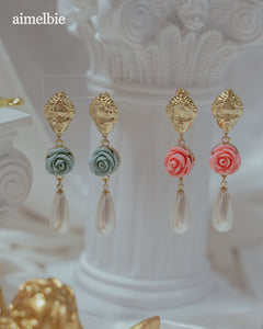Aphrodite Series - The Rose Garden Earrings (Mint ver.)