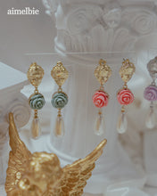 Load image into Gallery viewer, Aphrodite Series - The Rose Garden Earrings (Pink ver.)