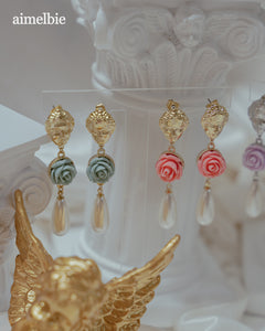 Aphrodite Series - The Rose Garden Earrings (Pink ver.)
