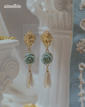 Load image into Gallery viewer, Aphrodite Series - The Rose Garden Earrings (Mint ver.)