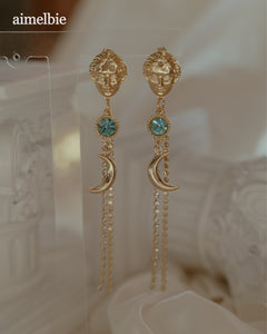 Aphrodite Series - Under the Moonlight Earrings (Aqua ver.)