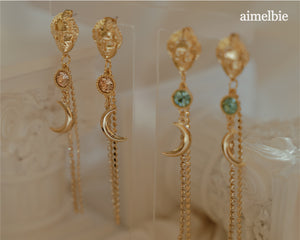 Aphrodite Series - Under the Moonlight Earrings (Aqua ver.)