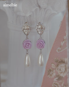 Aphrodite Series - The Rose Garden Earrings (Violet ver.)