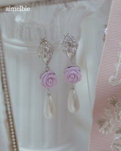 Aphrodite Series - The Rose Garden Earrings (Violet ver.)