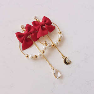 Ribbon Fairy Earrings (Woo!ah! Sora, Kep1er Mashiro, Weeekly Jaehee Earrings)