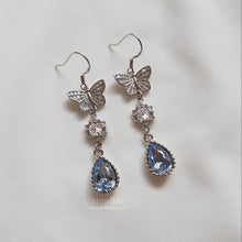 Load image into Gallery viewer, Dreamy Butterfly Earrings - Light Blue