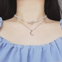 Load image into Gallery viewer, Art Nouveau Moon - necklace (&#39;Nevertheless&#39; Hyeji Yang, Kep1er Hikaru Necklace)