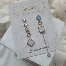 Load image into Gallery viewer, Modern Pastel Blue Chic Earrings