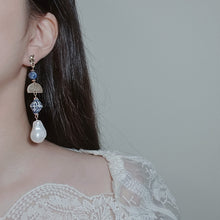 Load image into Gallery viewer, The Blue Pottery Art Earrings
