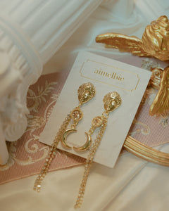 Aphrodite Series - Under the Moonlight Earrings (Peach ver.)