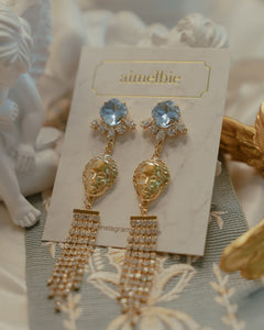 Aphrodite Series - Light Sapphire Jewel Queen Earrings