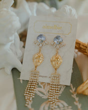 Load image into Gallery viewer, Aphrodite Series - Light Sapphire Jewel Queen Earrings