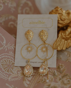 Aphrodite Series - Champagne Pink Starlight Earrings
