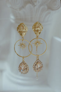 Aphrodite Series - Champagne Pink Starlight Earrings