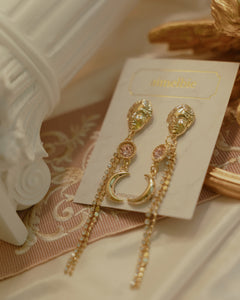 Aphrodite Series - Under the Moonlight Earrings (Peach ver.)