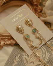 Load image into Gallery viewer, Aphrodite Series - Under the Moonlight Earrings (Aqua ver.)