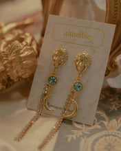 Load image into Gallery viewer, Aphrodite Series - Under the Moonlight Earrings (Aqua ver.)