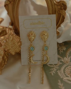 Aphrodite Series - Under the Moonlight Earrings (Aqua ver.)