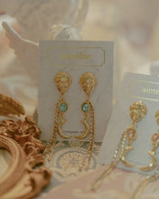 Load image into Gallery viewer, Aphrodite Series - Under the Moonlight Earrings (Aqua ver.)