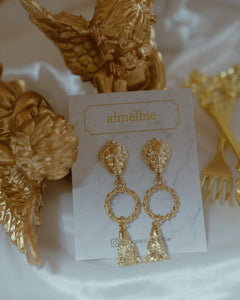 Aphrodite Series - Ring and Tassel Earrings
