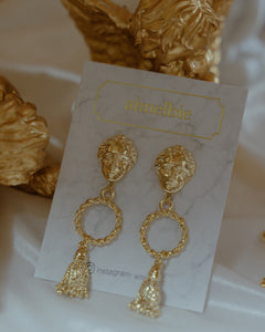 Aphrodite Series - Ring and Tassel Earrings