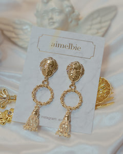 Aphrodite Series - Ring and Tassel Earrings