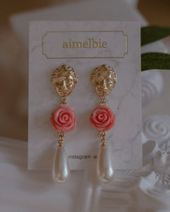 Aphrodite Series - The Rose Garden Earrings (Pink ver.)