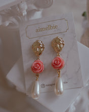 Load image into Gallery viewer, Aphrodite Series - The Rose Garden Earrings (Pink ver.)