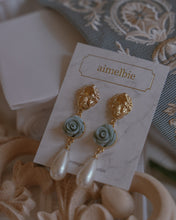Load image into Gallery viewer, Aphrodite Series - The Rose Garden Earrings (Mint ver.)