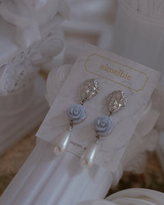 Aphrodite Series - The Rose Garden Earrings (Light Blue ver.)