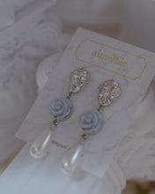 Load image into Gallery viewer, Aphrodite Series - The Rose Garden Earrings (Light Blue ver.)