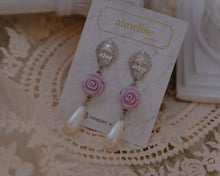 Load image into Gallery viewer, Aphrodite Series - The Rose Garden Earrings (Violet ver.)