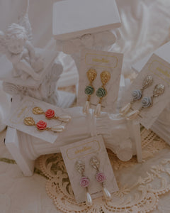 Aphrodite Series - The Rose Garden Earrings (Violet ver.)