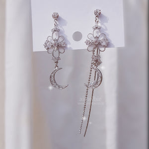 Art Nouveau Moon Earrings (Billlie Tsuki, Park Eunbin, Apink Eunji Earrings)